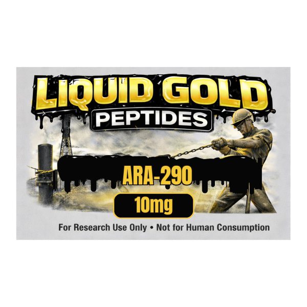 ARA-290 research peptide vial label by Liquid Gold Peptides